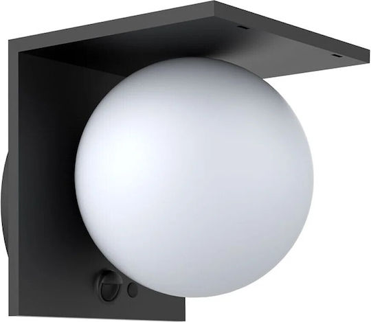 Led7 Wall Mounted Solar Light 1.5W 1000lm Natural White 4000K with Motion Sensor and Photocell IP54 15.1cmx13.7cmx13cmcm