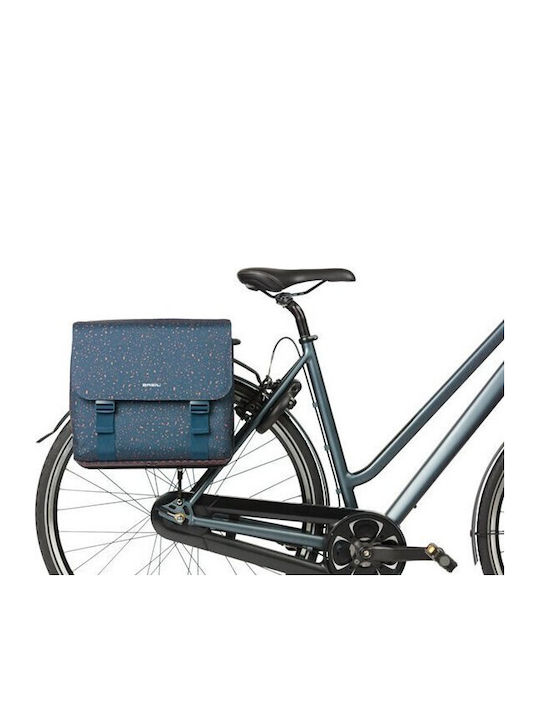 Basil Double Bicycle Rack Bag 35L Blue