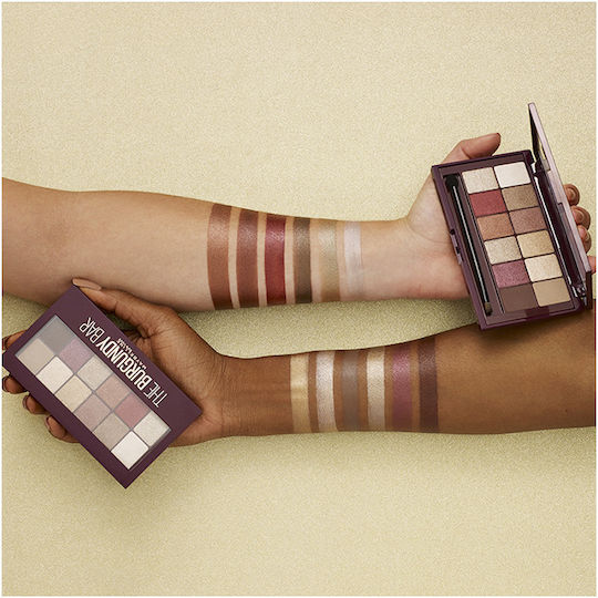 Maybelline The Burgundy Bar Palette with Eye Shadows in Pressed Powder Form Burgundy Bar 9.6gr