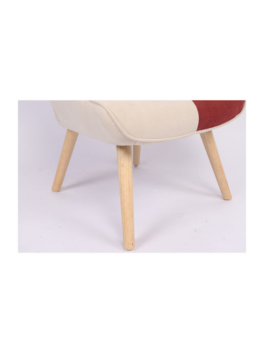 Briar Bergère Bordeaux/Grey Patchwork 73x69x96cm