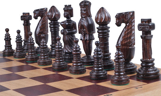 Schach aus Holz 65x65cm