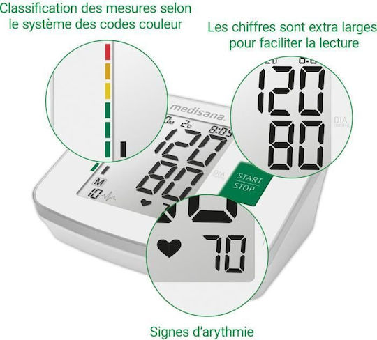 Medisana BU 512 Electronical Blood Pressure Monitor Arm with Arrhythmia Detection 51162