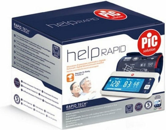 PiC Solution Help Rapid Ηλεκτρονικό Πιεσόμετρο Μπράτσου Ακριβείας με ανίχνευση Αρρυθμίας