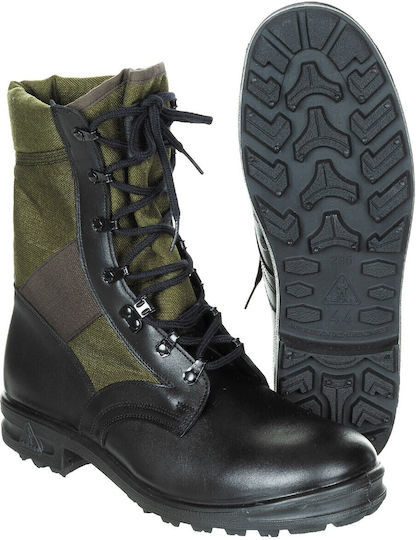 Militärische Stiefel Stiefel Ζούγκλας Bw Baltes Leder Khaki