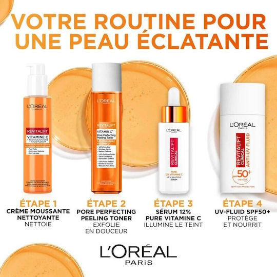 L'Oreal Paris Revitalift Clinical Υγρό Τόνωσης Προσώπου με Βιταμίνη C, AHA & PHA 180ml