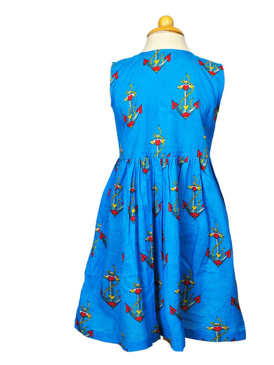 Rochie pentru Copii Fără mâneci Blue