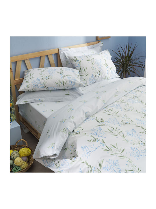 Charalambidis Textiles Подредба Чаршафи Кралица 220x260см Сини