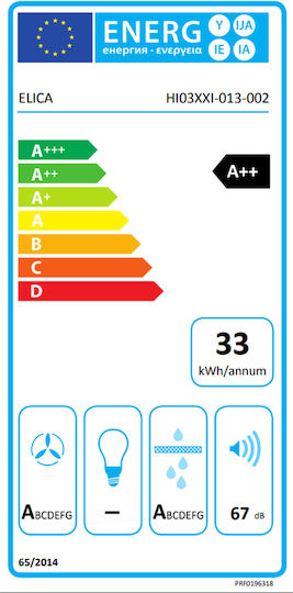 Elica Nikolatesla Evo BL/A/83 Plită cu Inducție Autonom cu Hota 83x51.5εκ.
