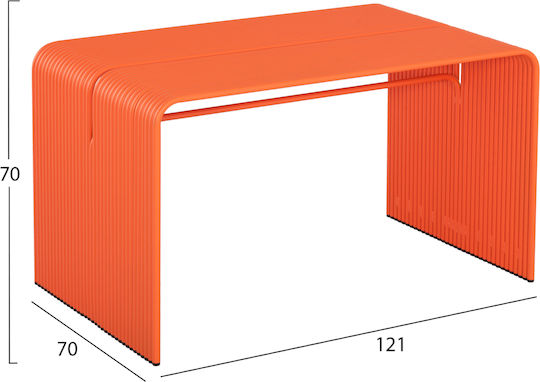 Intrepid Dining Room Table Orange 121x70x70cm