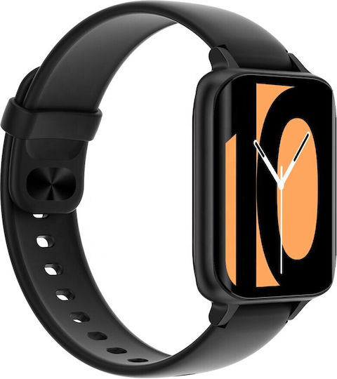 FiT Cloud Pro Aluminium 44mm Smartwatch με Παλμογράφο (Μαύρο)
