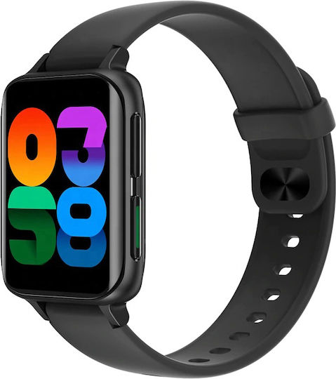 FiT Cloud Pro Aluminium 44mm Smartwatch με Παλμογράφο (Μαύρο)