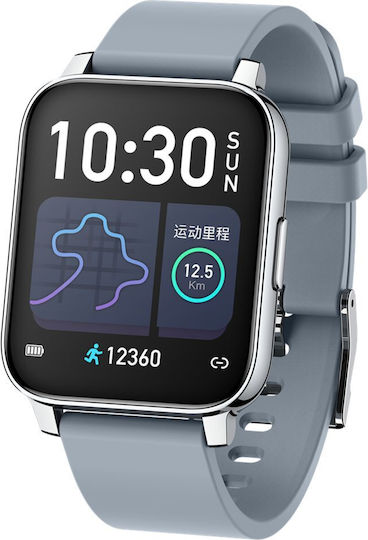 Hero Band FiT Aluminium Smartwatch with Heart Rate Monitor (Lunar Grey)