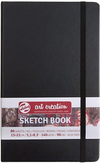 Royal Talens Sketch Pad Sketchbook Art Creation Sketch Book Black 13x21cm 140gsm 80 Sheets