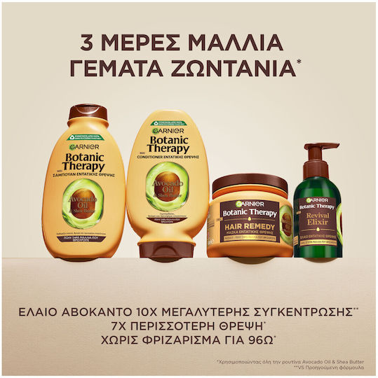 Promo Botanic Therapy Avocado Oil & Shea Butter Hair Mask Repair 300ml & Avocado Oil & Shea Butter Shampoo 400ml & Avocado Oil & Shea But