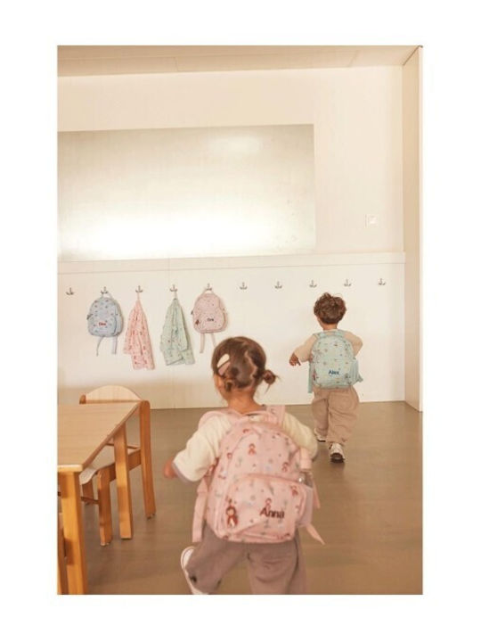 Tutete School Bag Backpack Kindergarten Pink with Water Bottle Holder