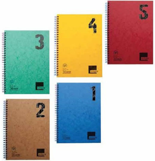 A&G Paper Spiral Ruled Notebook A4 Various Colours