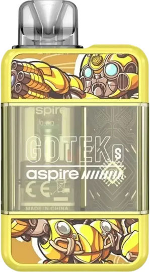 Aspire Gotek S Комплект капсули 2мл с Вградена Батерия 650mAh Жълт