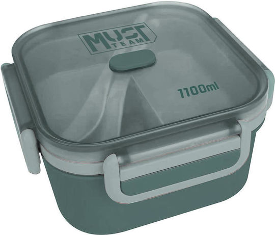Must Team 000585730 Plastic Kids' Lunch Set 1.1lt Cyan-Fuchsia x x 8.8cm