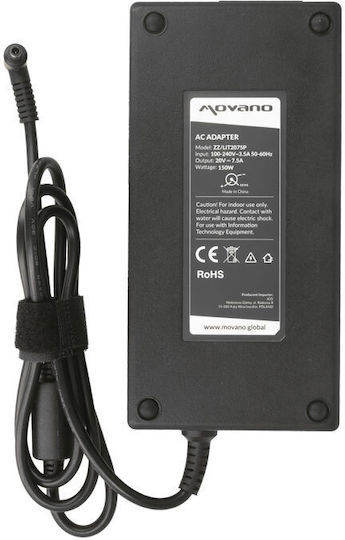 Power Adapter Charger MSI 20V 7.5A 150W 4.5x3.0 Pin