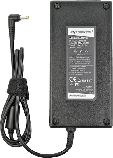 Movano 19.5V 9.23A 5.5x1.7 180W Power Supply Acer