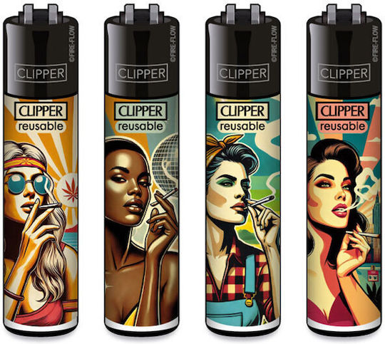 Clipper Brichetă Flacără (Diverse modele/culori)