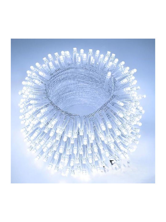 200 Lights LED 20m. White in String 1pcs