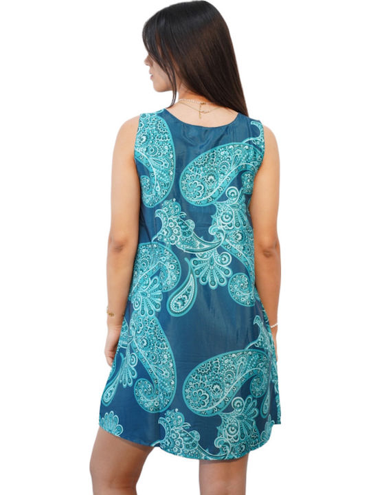 Sommer Mini Damenkleid Blau