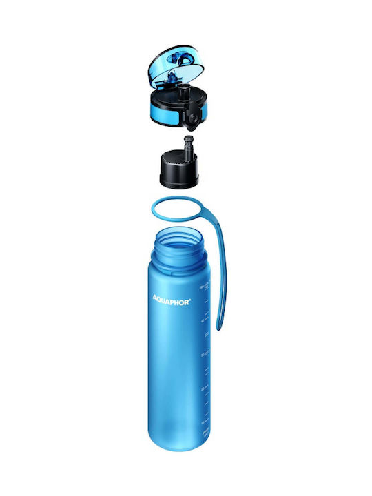 Aquaphor Παγούρι Πλαστικό με Φίλτρο 500ml Μπλε