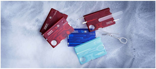 Victorinox SwissCard Nailcare Карта Мултифункционален Инструмент 13 Инструмента Червена