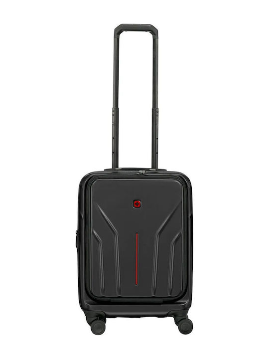 Wenger Carry-on Βαλίτσα Ταξιδίου Καμπίνας Σκληρή Μαύρη με 4 Ρόδες Ύψους 54εκ.