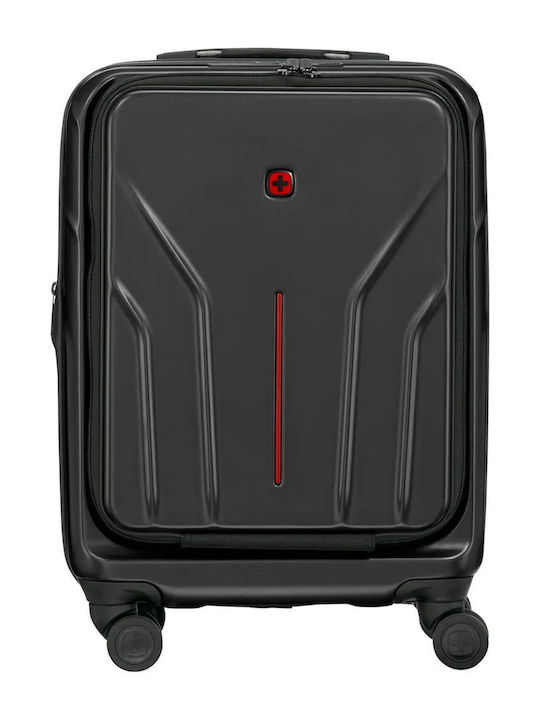 Wenger Carry-on Βαλίτσα Ταξιδίου Καμπίνας Σκληρή Μαύρη με 4 Ρόδες Ύψους 54εκ.