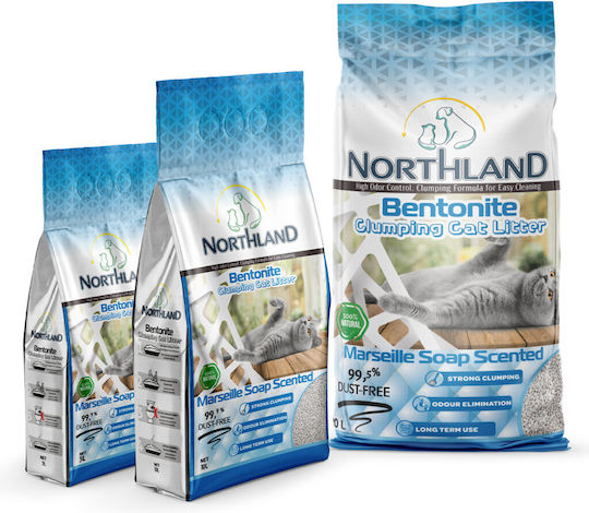 Northland Bentonit Katzenstreu mit Duft Marseiller Seife 10Es