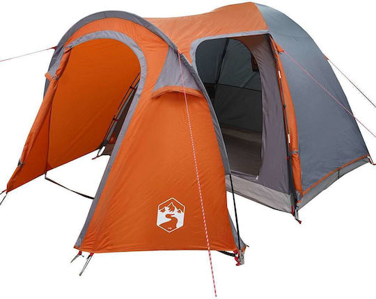vidaXL Καλοκαιρινή Σκηνή Camping Γκρι 384x254x170εκ.