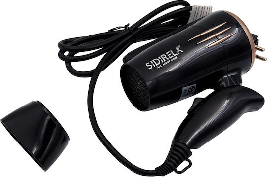 Sidirela Uscător de Păr cu Difuzor 2000W Glossy Black