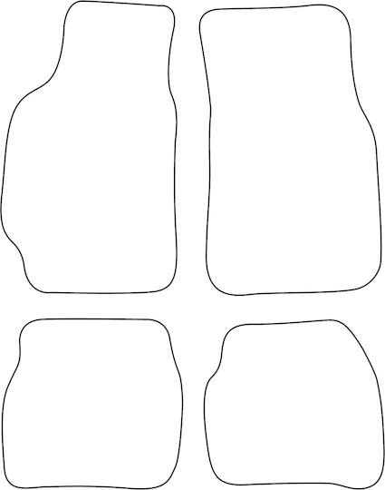 Velour Carpet Set Compatible Toyota Celica 1993-1999 Red Edging