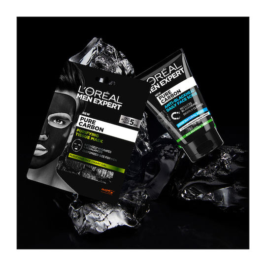 L'Oreal Paris Men Expert Pure Charcoal Κρέμα για Scrub Προσώπου 100ml