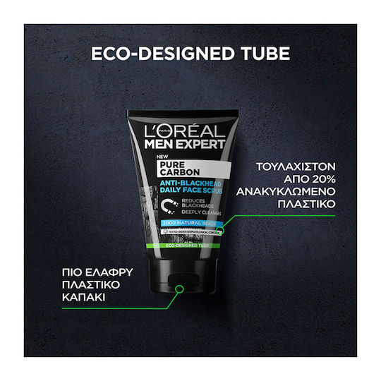 L'Oreal Paris Men Expert Pure Charcoal Κρέμα για Scrub Προσώπου 100ml