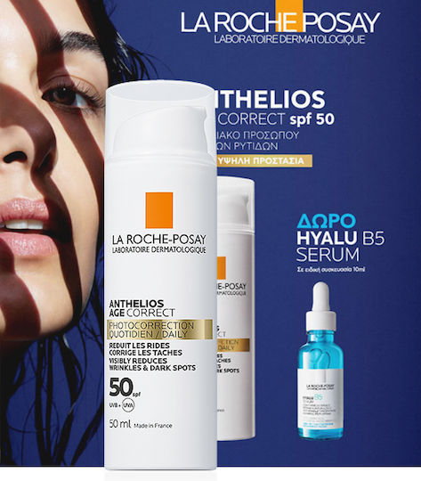 La Roche Posay Αnthelios Age Correct SPF50 Σετ με Αντηλιακό Προσώπου & Serum SPF50 2τμχ