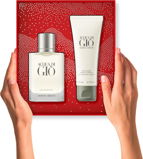 Giorgio Armani Acqua Di Gio Ανδρικό Σετ με Eau de Toilette 2τμχ
