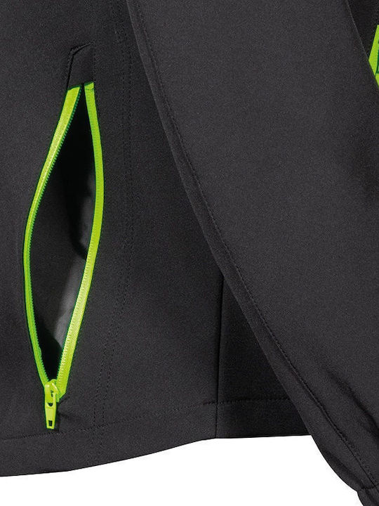 Κυνηγετικό Ελαστικό Softshell Jacket Cofra Klarbo Black Lime