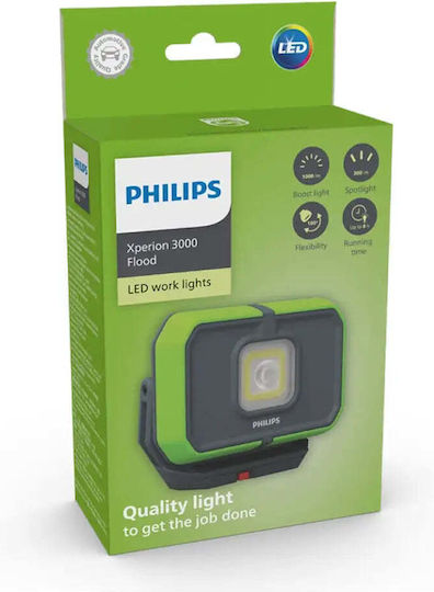 Philips Wiederaufladbarer LED Taschenlampen IP65 mit Maximaler Helligkeit 1000 Lumen