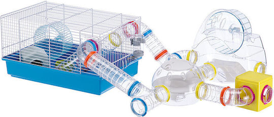Ferplast Little House for Hamster Σπίτι Τρωκτικών Εργαστήριο 22.5x20.7xh14.3εκ. Μπλε