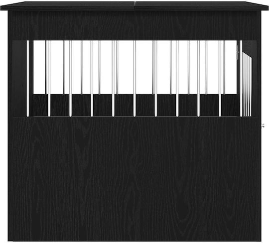 vidaXL Dog House Wooden Outdoor Black 64.5x71x80cm
