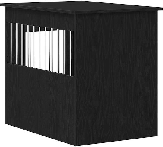 vidaXL Dog House Wooden Outdoor Black 55x68x80cm