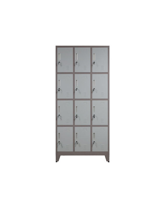Dulap Metalic Cu Din Posibilitatea De Blocare 90x40x195 Cm