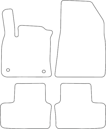 Set Velour Mats Matching Mitsubishi Asx 2023 Plug-in Hybrid Red Edging