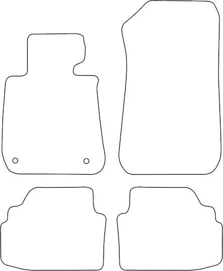 Set Velour Mats Fitting Bmw 3 Series E92 Coupe 2007-2012 Red Edging