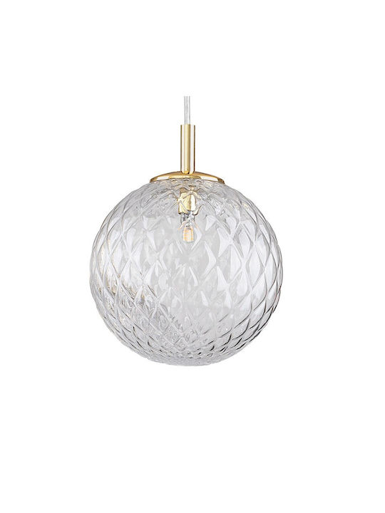 TK Lighting Cadix Hängelampe Gold Kugel mit Fassung G9 21cm.