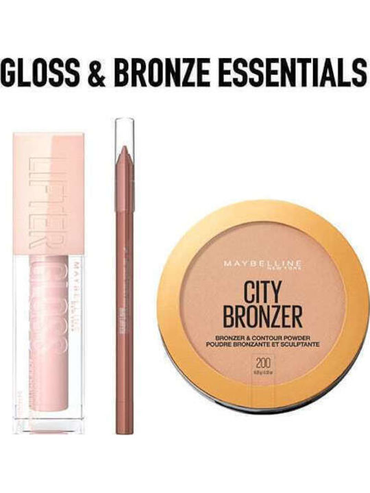 Gloss N' Bronze Essentials Make-up-Paletten und Sets für Gesicht, Augen & Lippen 200 Medium Cool & 973 Soft Rose 3 Stück