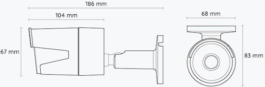 Reolink P320 IP Κάμερα Παρακολούθησης Full HD+ 5MP Αδιάβροχη με Αμφίδρομη Επικοινωνία και Φακό 2.8mm